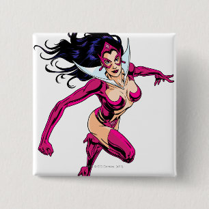 Bóton Quadrado 5.08cm Safira de estrela 1