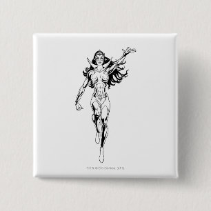 Bóton Quadrado 5.08cm Safira de estrela 6