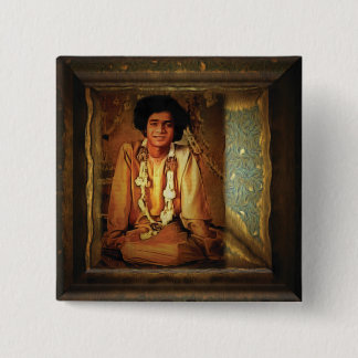 Bóton Quadrado 5.08cm Sai Baba