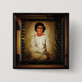 Bóton Quadrado 5.08cm Sai Baba