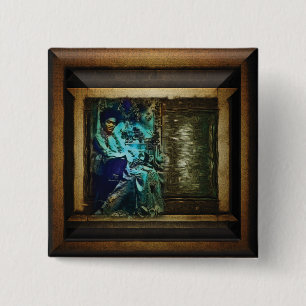 Bóton Quadrado 5.08cm Sai Baba