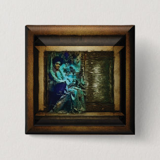 Bóton Quadrado 5.08cm Sai Baba