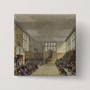 Bóton Quadrado 5.08cm Sala da escola de grade da "história da grade