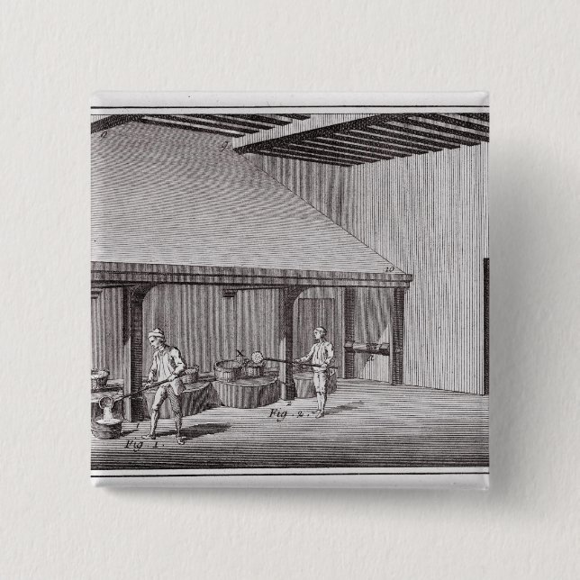 Bóton Quadrado 5.08cm Salitre da refinação (Frente)