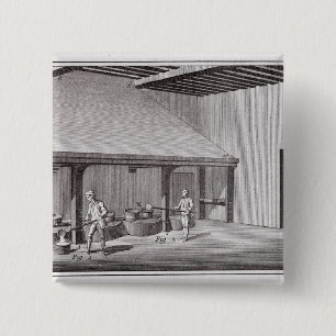 Bóton Quadrado 5.08cm Salitre da refinação