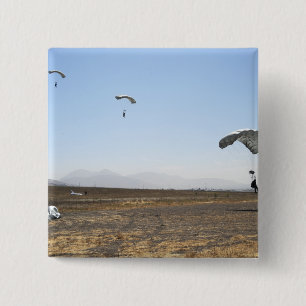 Bóton Quadrado 5.08cm Saltadores de paraquedas freefall