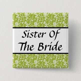 Bóton Quadrado 5.08cm Salvar os botões de casamento da data