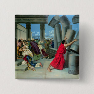 Bóton Quadrado 5.08cm Samson e Delilah