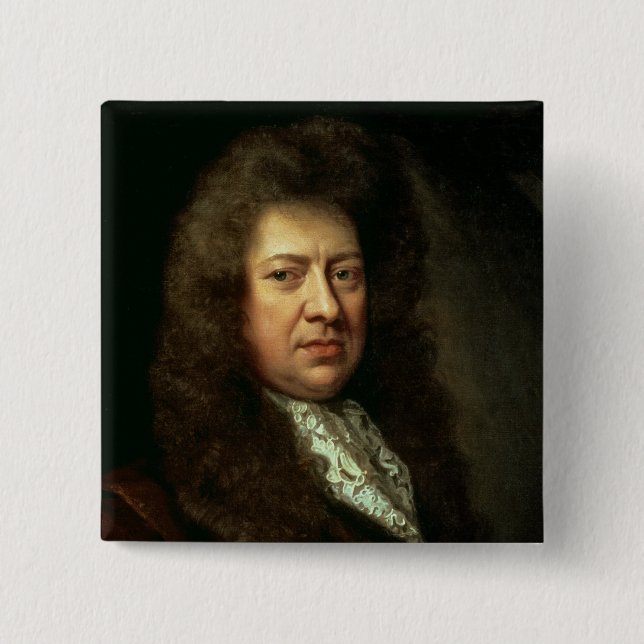 Bóton Quadrado 5.08cm Samuel Pepys (Frente)