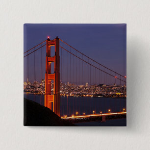 Bóton Quadrado 5.08cm San Francisco, Califórnia