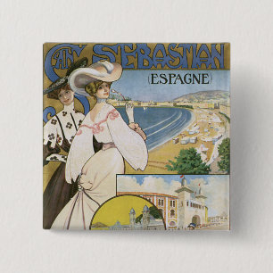 Bóton Quadrado 5.08cm San Sebastian