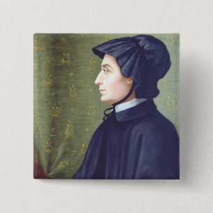 Bóton Quadrado 5.08cm Santa Isabel Ana Seton