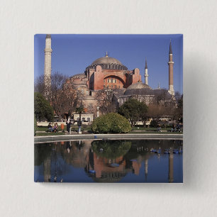 Bóton Quadrado 5.08cm Santa Sofia, Istambul, Turquia
