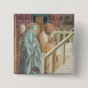 Bóton Quadrado 5.08cm Santo Anne e Joachim na apresentação de