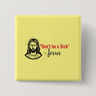 Bóton Quadrado 5.08cm Santo Button