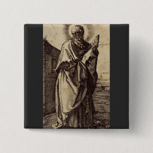 Bóton Quadrado 5.08cm Santo Paul o Apóstolo