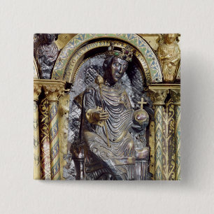 Bóton Quadrado 5.08cm Santuário do imperador Charlemagne