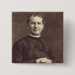 Bóton Quadrado 5.08cm São João Bosco Padre e confessor  