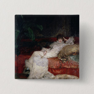 Bóton Quadrado 5.08cm Sarah Bernhardt 1876