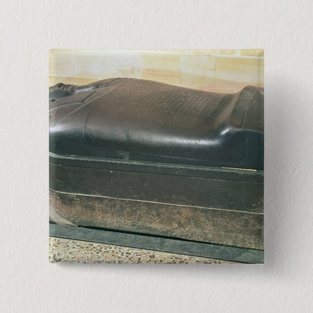 Bóton Quadrado 5.08cm Sarcófago de Eshmunazar, rei de Sidon (Frente)