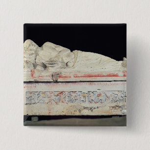 Bóton Quadrado 5.08cm Sarcófago, Etruscan