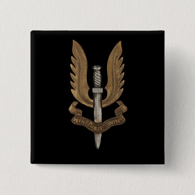 Bóton Quadrado 5.08cm SAS britânico (Frente)