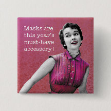 Sassy Retro | Botão | Quadrado