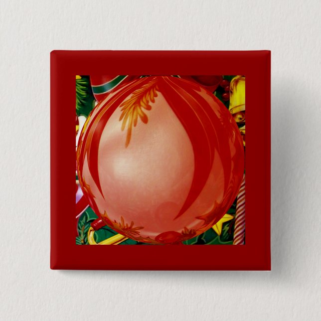 Bóton Quadrado 5.08cm Saudações_ (Frente)