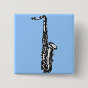 Bóton Quadrado 5.08cm Saxofone do conteúdo