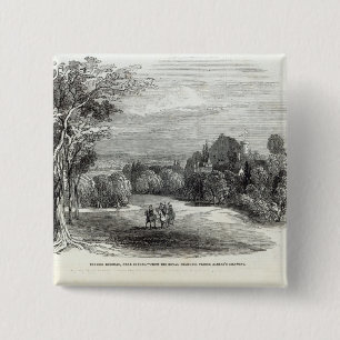 Bóton Quadrado 5.08cm Schloss Rosenau, perto de Coburg