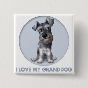 Bóton Quadrado 5.08cm Schnauzer Granddog