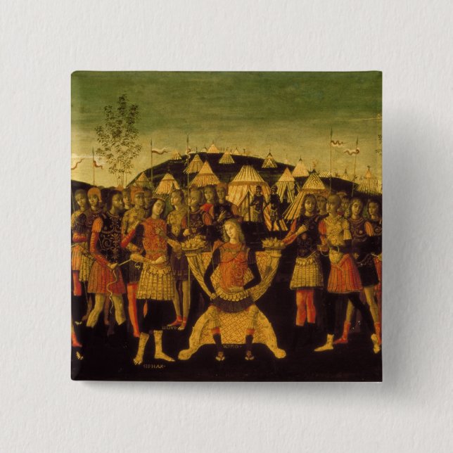 Bóton Quadrado 5.08cm Scipio Africanus, general romano (Frente)
