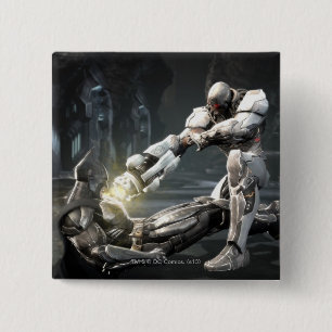 Bóton Quadrado 5.08cm Screenshot: Batman contra o Cyborg