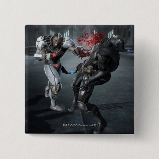 Bóton Quadrado 5.08cm Screenshot: Cyborg contra Batman