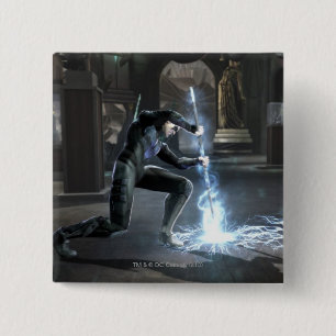 Bóton Quadrado 5.08cm Screenshot: Nightwing contra o flash