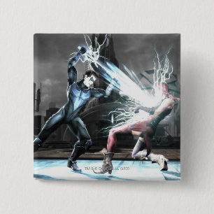 Bóton Quadrado 5.08cm Screenshot: Nightwing contra o harley