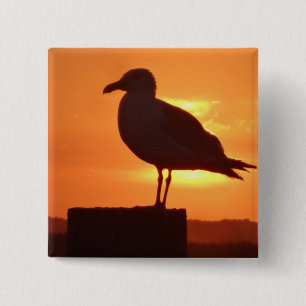 Bóton Quadrado 5.08cm Seagull Sunset