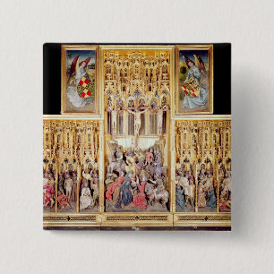 Bóton Quadrado 5.08cm Seção central do Altarpiece de Ambierle