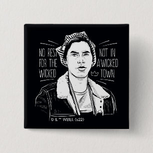 Bóton Quadrado 5.08cm Sem Descanso Para Os Maus