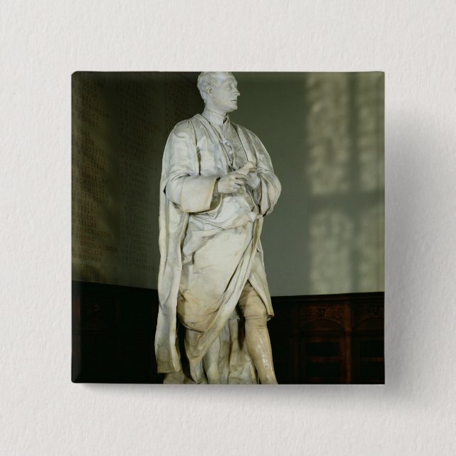 Bóton Quadrado 5.08cm Senhor Isaac Newton (Frente)