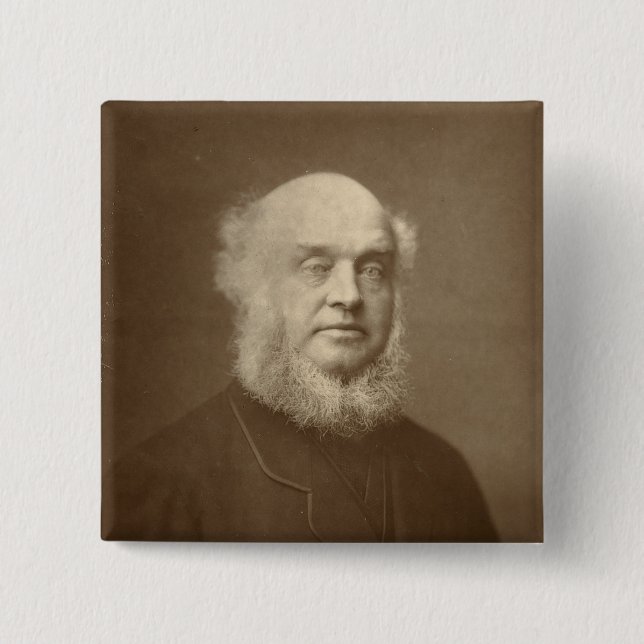 Bóton Quadrado 5.08cm Senhor James Ramsden (Frente)