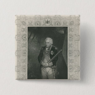 Bóton Quadrado 5.08cm Senhor John Jervis em 1795