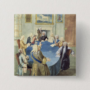Bóton Quadrado 5.08cm Senhor Robert Walpole que endereça seu armário