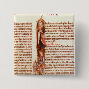 Bóton Quadrado 5.08cm Senhora 21 fol.97 Ruth e Boaz, de uma bíblia