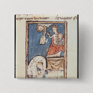 Bóton Quadrado 5.08cm Senhora 3516 f.127 o Juggler de Notre Dame