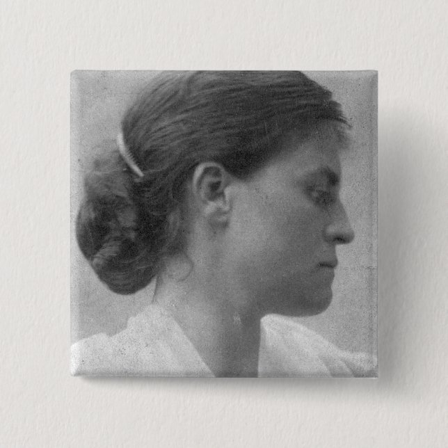 Bóton Quadrado 5.08cm Senhora Beatrice Thynne (Frente)