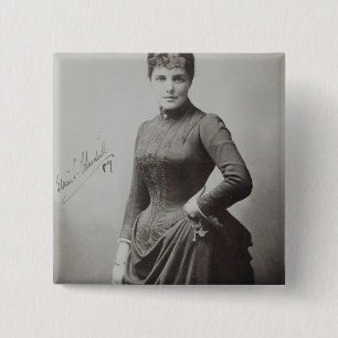 Bóton Quadrado 5.08cm Senhora Randolph Churchill