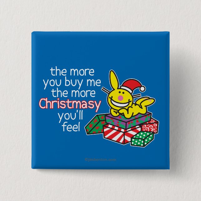 Bóton Quadrado 5.08cm Sensação Christmasy (Frente)