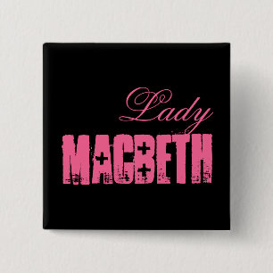 Bóton Quadrado 5.08cm Série de Shakespeare - Macbeth