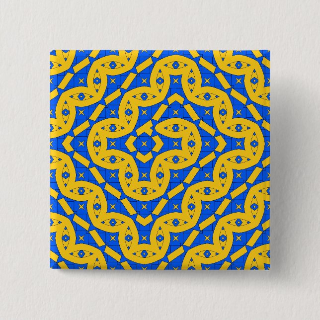 Bóton Quadrado 5.08cm Serpente (Frente)